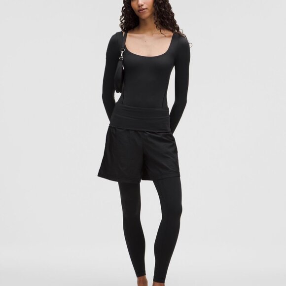 Lightweight Foldover-Waist Short 7" Black - Picture 5 of 5